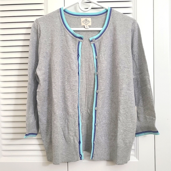 St John's Bay Button front Cardigan Sweater Size XL NWT - Picture 1 of 7